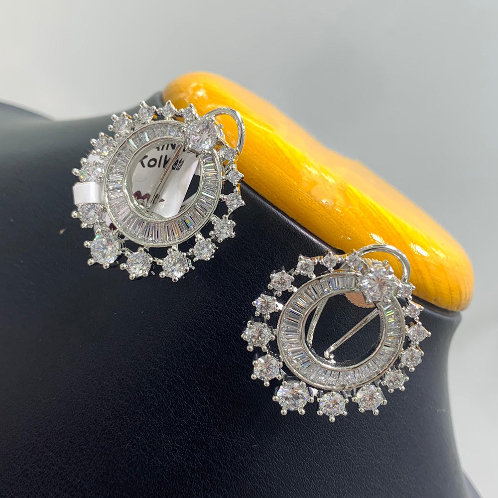 Jain Jewellers American Diamond Dangler Earrings
