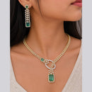 Jain Jewellers Premium  American Diamond Designer Necklace Set
