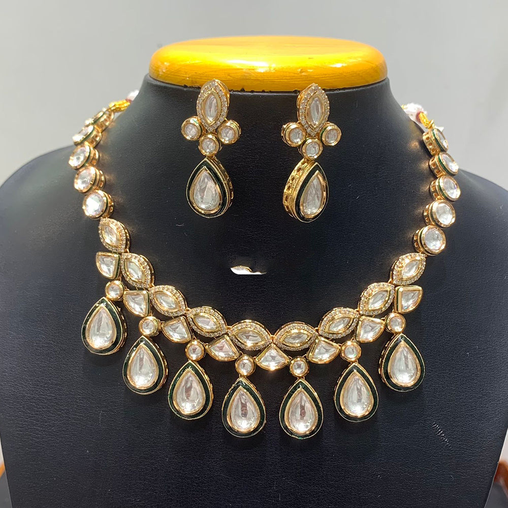 Jain Jewellers Graceful Polki Kundan Stone Choker Necklace Set
