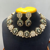 Jain Jewellers Graceful Polki Kundan Stone Choker Necklace Set