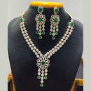 Jain Jewellers Premium American Diamond Designer Necklace Set