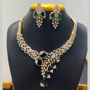 Jain Jewellers Premium American Diamond Designer Necklace Set