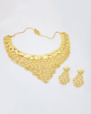 Bhavi Jewels Copper Forming Gold Plated Necklace Set - 1107812