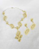 Bhavi Jewels Forming Gold Plated Copper Necklace Set - 1107859