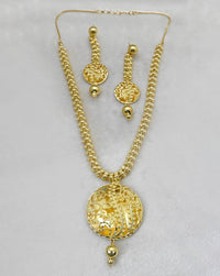 Bhavi Jewels Forming Gold Plated Copper Necklace Set - 1107866