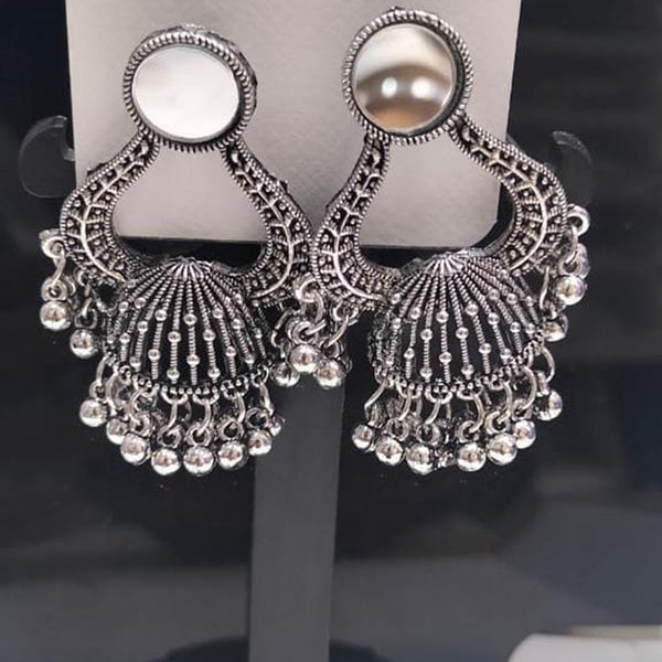 Kavita Art Oxidised Plated Jhumki Earrings