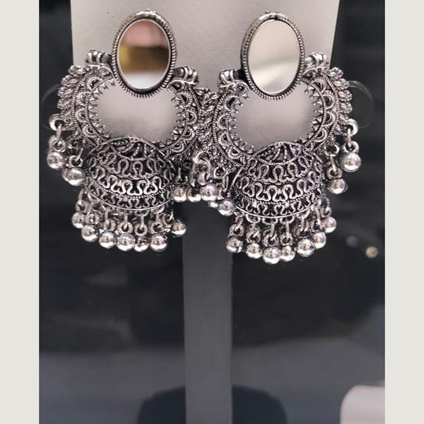 Kavita Art Oxidised Plated Jhumki Earrings