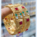 Kavita Art Gold Plated Kundan Stone Bangles Set