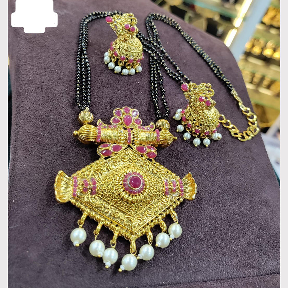 Kavita Art Gold Plated Pota Stone Manglasutra