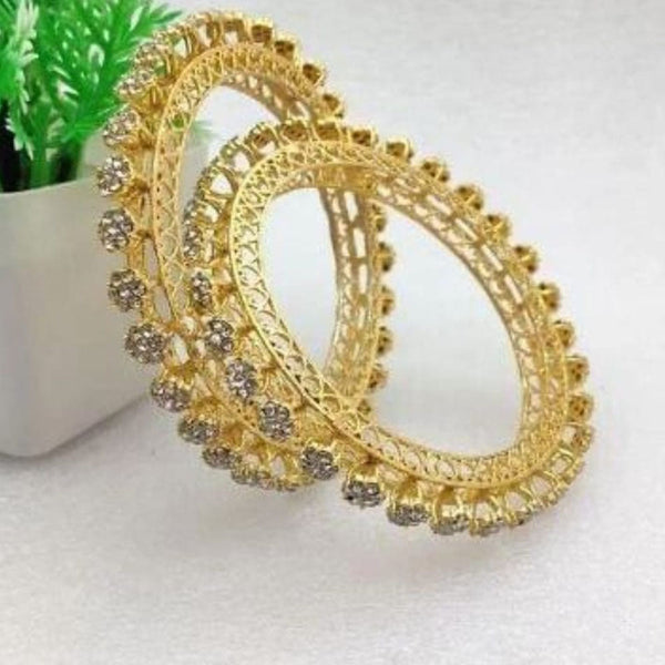 Kavita Art Gold Plated Austrian Stone Bangles Set