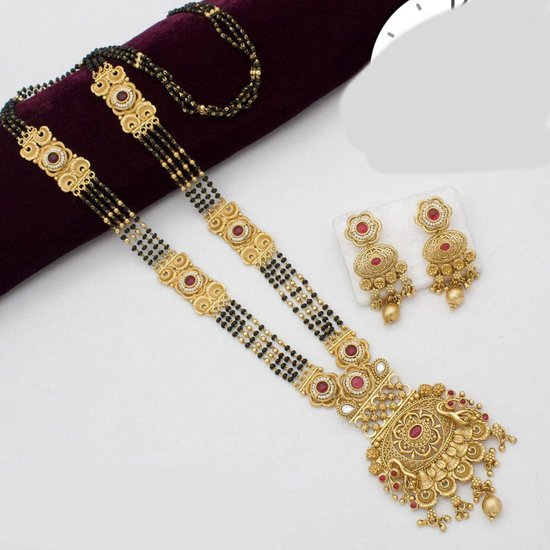 Kavita Art Gold Plated Kundan Stone Manglasutra