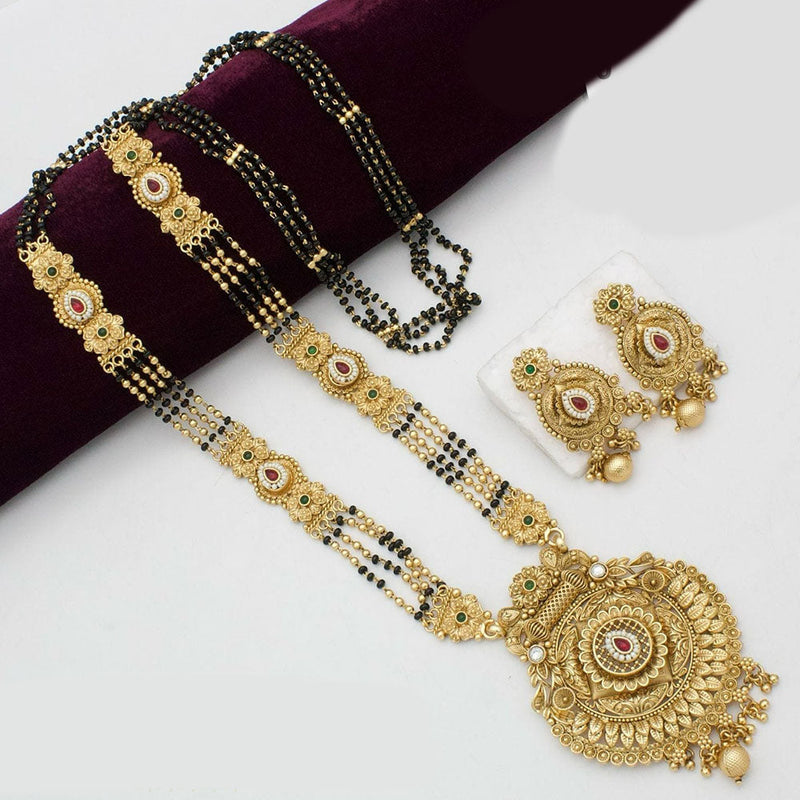 Kavita Art Gold Plated Kundan Stone Manglasutra