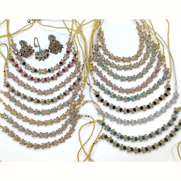 Kavita Art Gold Plated Crystal Stone Necklace Set