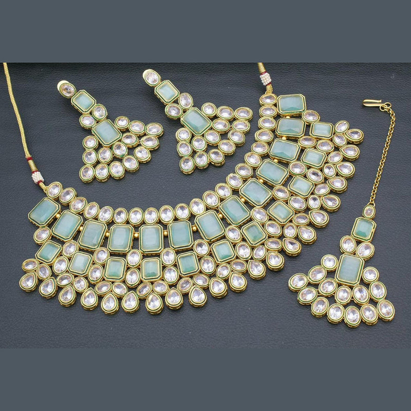 Kavita Art Gold Plated Kundan Stone Necklace Set