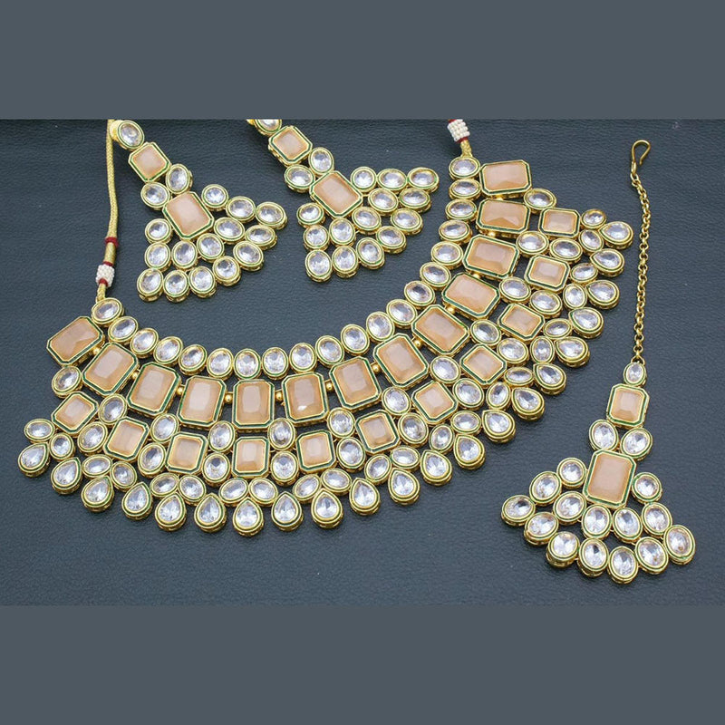 Kavita Art Gold Plated Kundan Stone Necklace Set