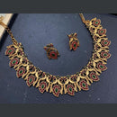 Kavita Art Gold Plated Pota Stone Necklace Set