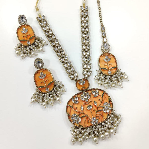 Kavita Art Gold Plated Kundan Stone Necklace Set