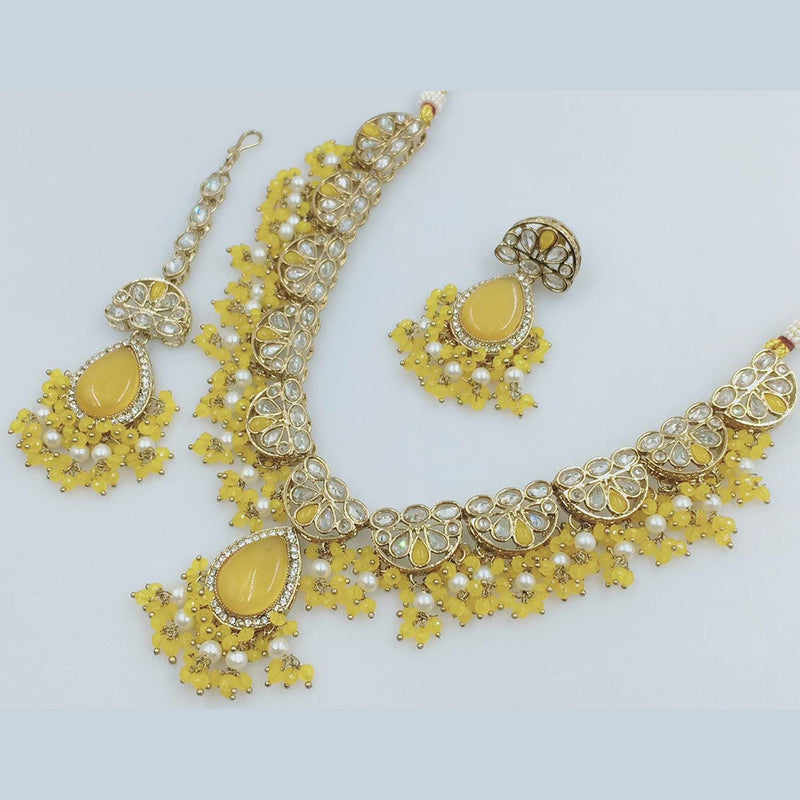 Kavita Art Gold Plated Reverse AD Necklace Set