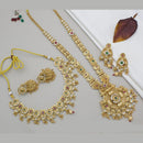 Kavita Art Gold Plated Kundan Stone Double Necklace Set