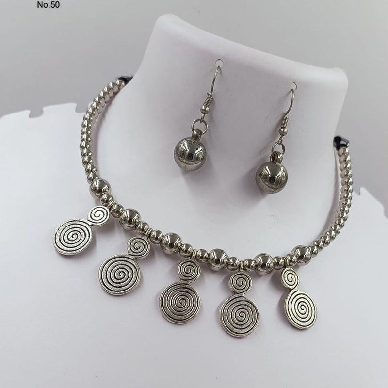 Kavita Art Oxidised Plated Necklace Set