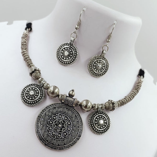 Kavita Art Oxidised Plated Necklace Set