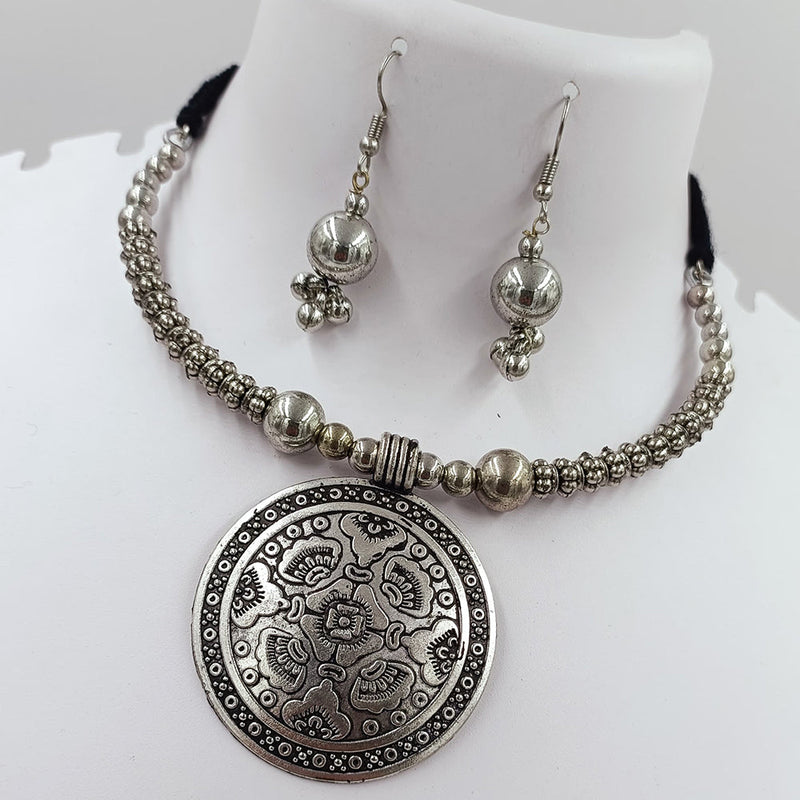 Kavita Art Oxidised Plated Necklace Set