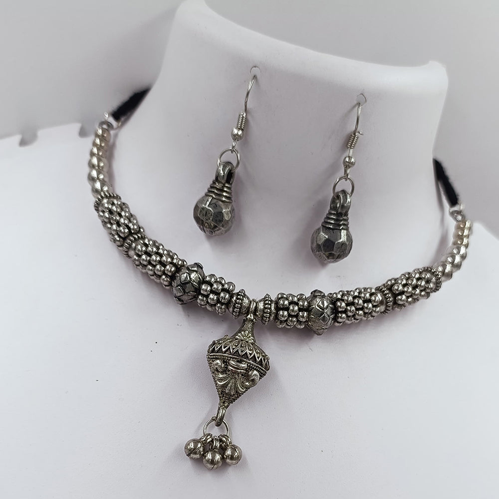 Kavita Art Oxidised Plated Necklace Set