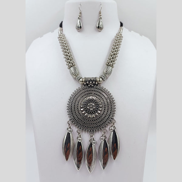 Kavita Art Oxidised Plated Necklace Set