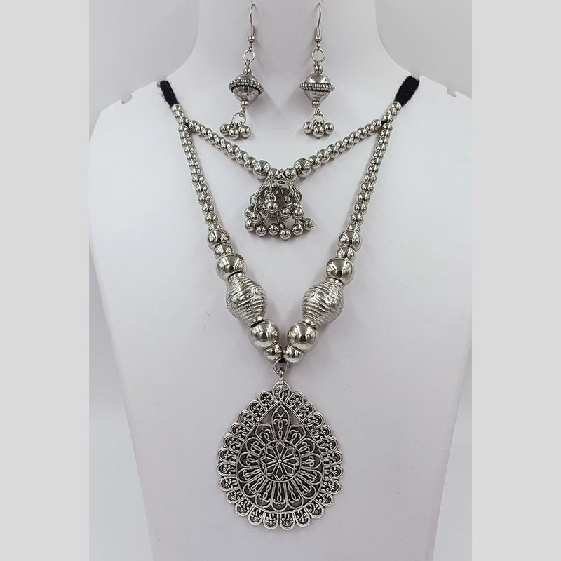 Kavita Art Oxidised Plated Necklace Set