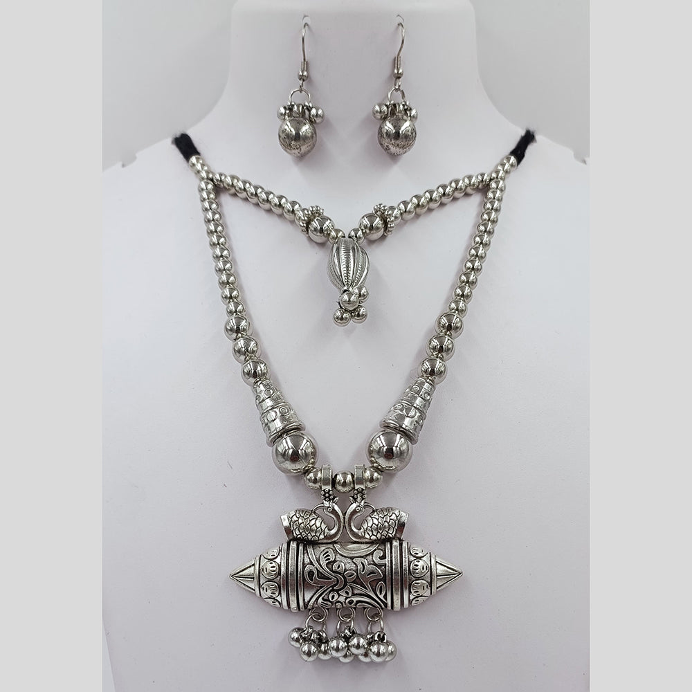 Kavita Art Oxidised Plated Necklace Set