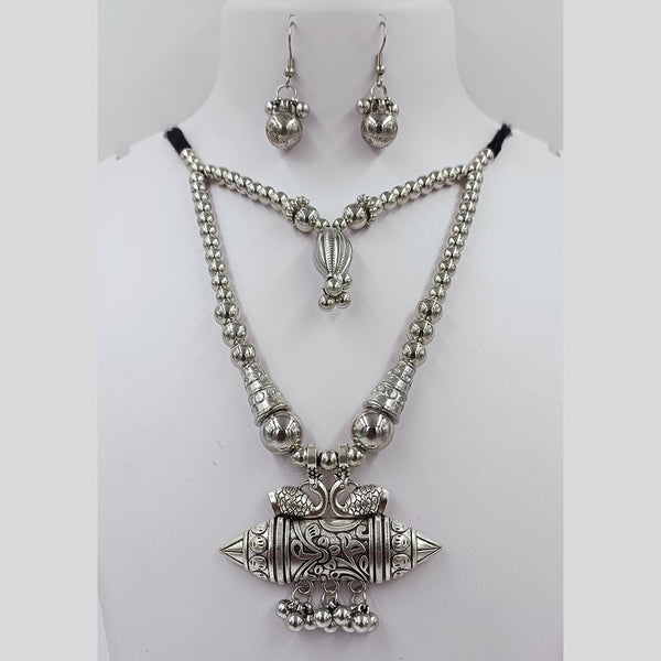 Kavita Art Oxidised Plated Necklace Set