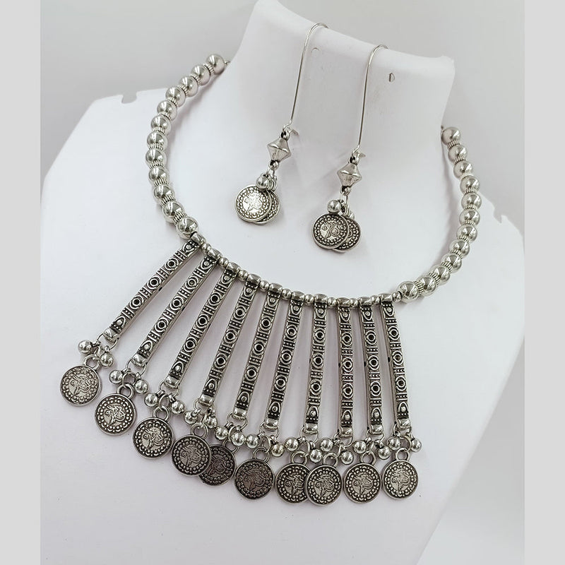 Kavita Art Oxidised Plated Necklace Set