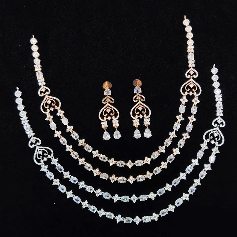 Kavita Art American Diamond Necklace Set