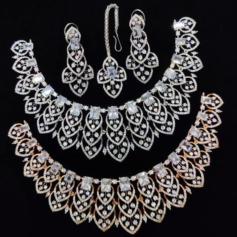 Kavita Art American Diamond Necklace Set