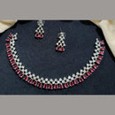 Kavita Art Silver Plated AD Necklace Set