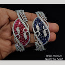 Kavita Art Silver Plated American Diamond Openable Kada