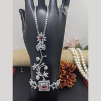 Kavita Art Silver Plated American Diamond Hand Harness