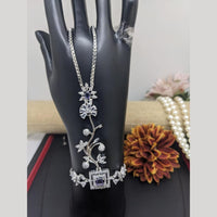 Kavita Art Silver Plated American Diamond Hand Harness