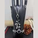 Kavita Art Silver Plated American Diamond Hand Harness