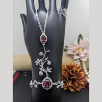 Kavita Art Silver Plated American Diamond Hand Harness