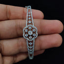 Kavita Art Silver Plated American Diamond Openable Kada