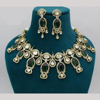 Kavita Art Gold Plated Kundan  And Crystal Stone Necklace Set