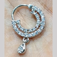 Kavita Art Silver Plated Austrian Stone Nose Ring