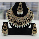 Kavita Art Gold Plated Crystal Stone And Beads Necklace Set
