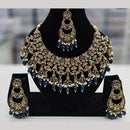 Kavita Art Gold Plated Crystal Stone And Beads Necklace Set