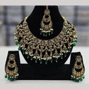 Kavita Art Gold Plated Crystal Stone And Beads Necklace Set
