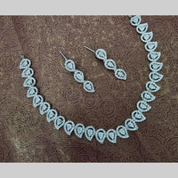 Kavita Art Silver Plated Austrian Stone Necklace Set