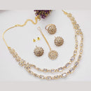 Kavita Art Gold Plated Pota Stone Necklace Set