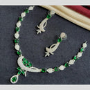 Kavita Art Silver Plated American Diamond Necklace Set