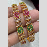 Kavita Art Gold Plated Austrian Stone Bangles Set